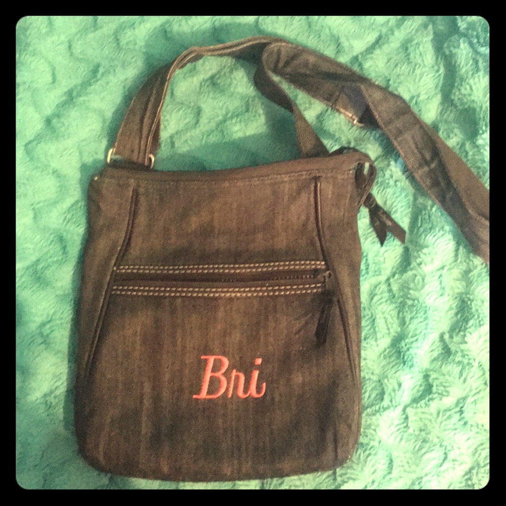 Thirty One Bag cross bodybag momgramed Coral “Bri”